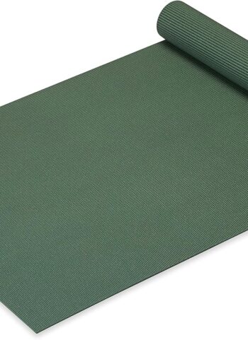 Gaiam Yoga Mat - Premium Solid Thick Non Slip Exercise & Fitness Mat for All Types of Yoga, Pilates & Floor Workouts
